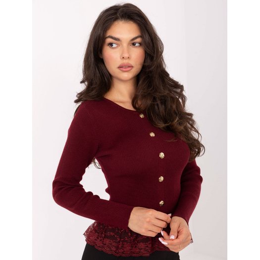 Sweter-PM-SW-YIS1027.85-bordowy 1