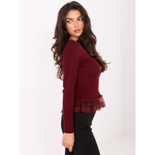 Sweter-PM-SW-YIS1027.85-bordowy 3
