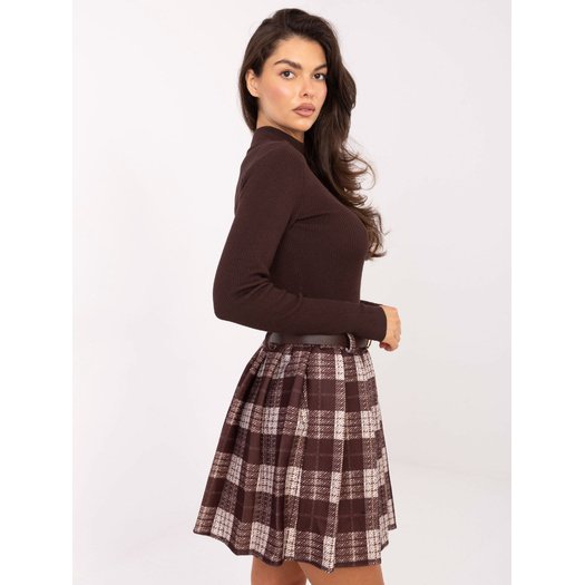 Spódnica-MI-SD-4193.95-brązowy