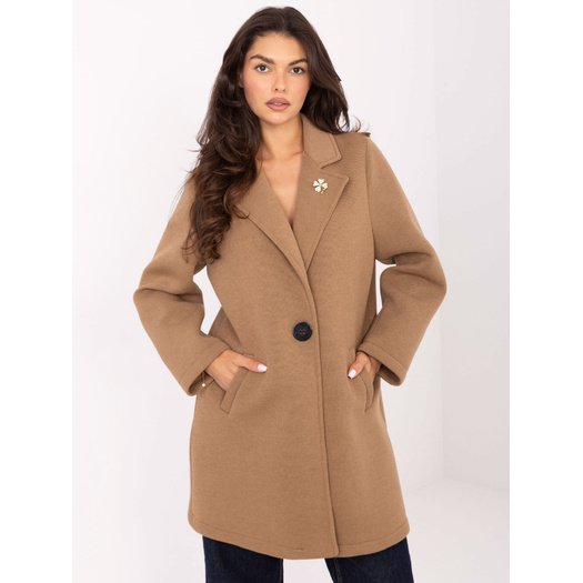 Płaszcz-IT-PL-FL8153.60-camelowy 1