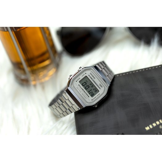 ZEGAREK MĘSKI CASIO  Retro Vintage A168WA-8A + BOX 12