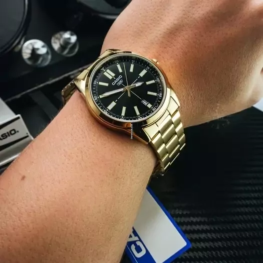 ZEGAREK MĘSKI CASIO MTP-VD02G-1E (zd217c) + BOX 12