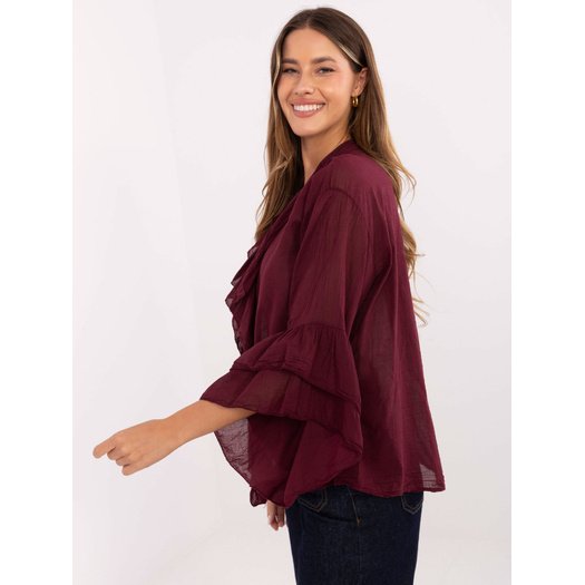 Koszula-MI-KS-92330.07-bordowy