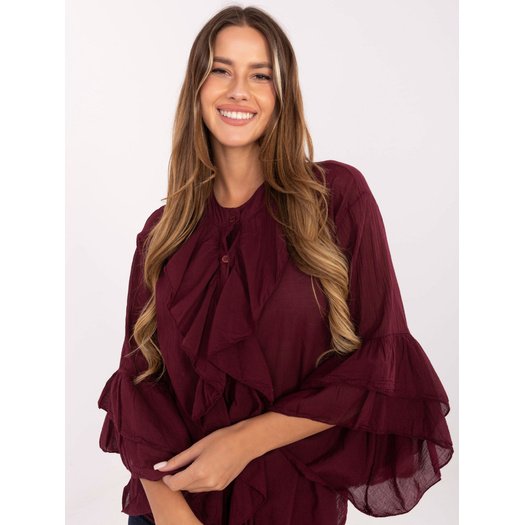 Koszula-MI-KS-92330.07-bordowy 1