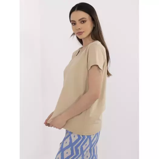 T-shirt-CLM-TS-1639.12-beżowy