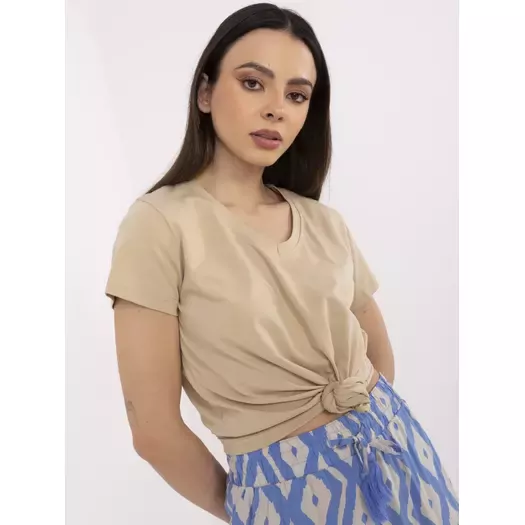 T-shirt-CLM-TS-1639.12-beżowy