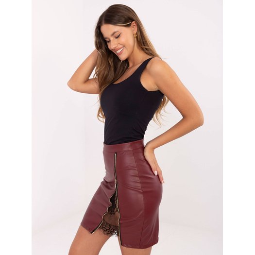 Spódnica-IT-SD-FL3019.83-bordowy 2