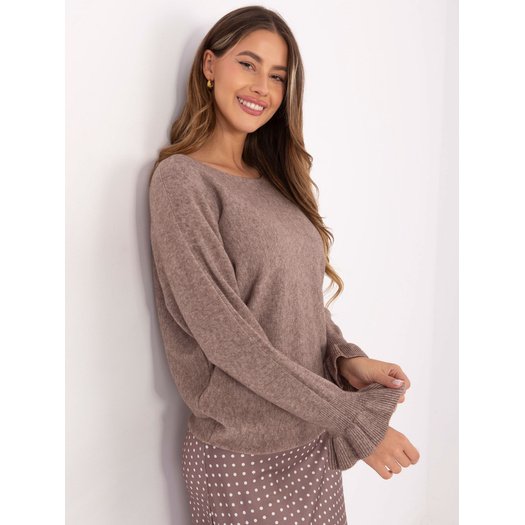 Sweter-IT-SW-99717.89-ciemny bezowy