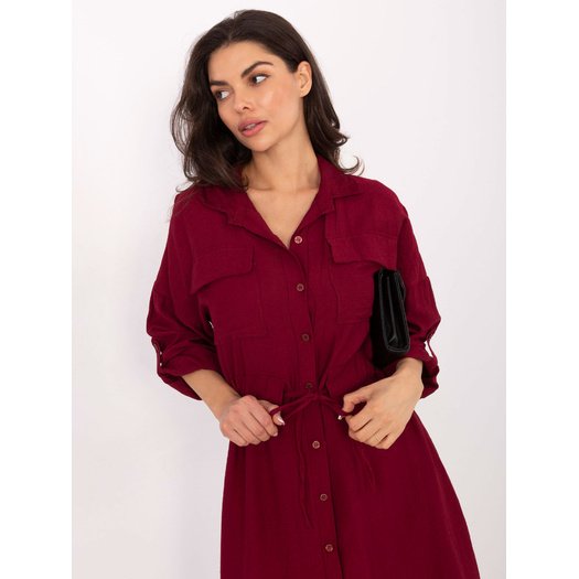 Sukienka-MI-SK-92446.29P-bordowy 3 Sukienka-MI-SK-92446.29P-bordowy 3