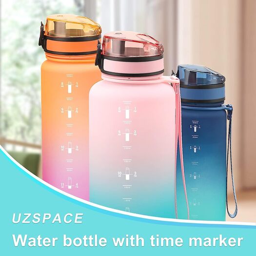 Gertuvė UZSPACE TRITAN  500 ml, plastikas be BPA - Rožinė, žalia