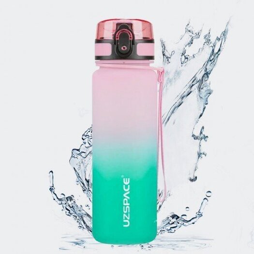 Gertuvė UZSPACE TRITAN  500 ml, plastikas be BPA - 3026-PINK-CYAN