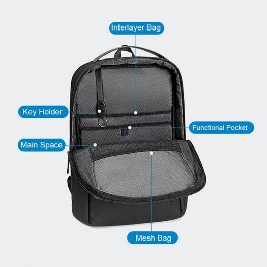 15,6 " Kuprinė nešiojamam kopiuteriui Arctic Hunter  B00574 - Juoda 4