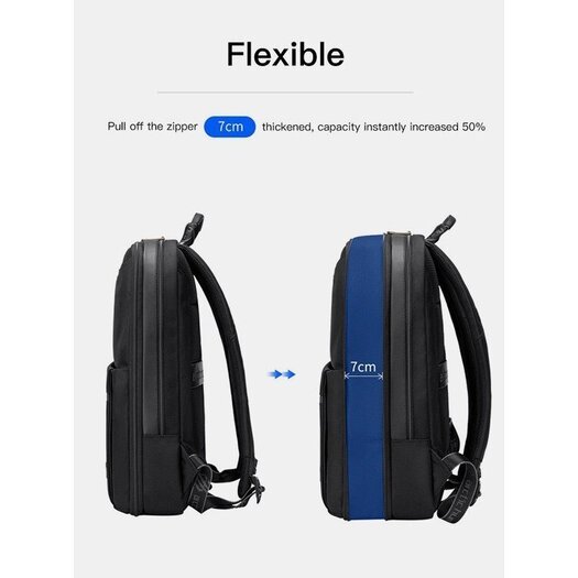 15,6 " Kuprinė nešiojamam kopiuteriui, kelionėms Arctic Hunter  B00410-1 - Juoda 5