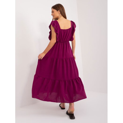Suknelė-DHJ-SK-8352.04-tamsiai violetinė 7