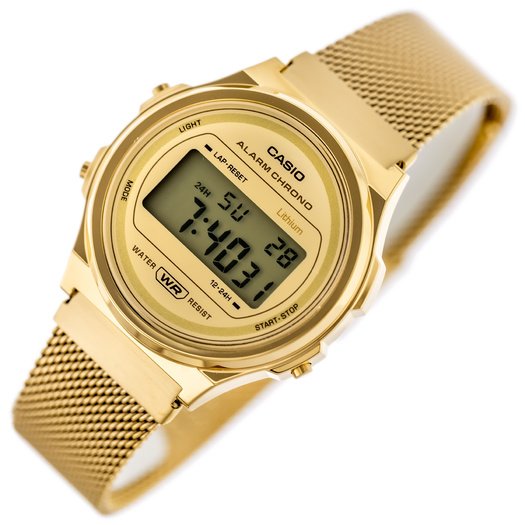 Laikrodis moterims Casio Vintage 37mm A171WEMG-9A + BOX (zd645a0