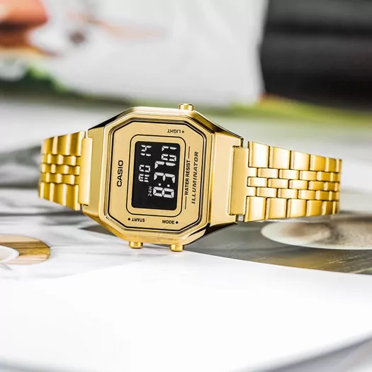 Laikrodis moterims CASIO VINTAGE LA680WGA-9B + BOX