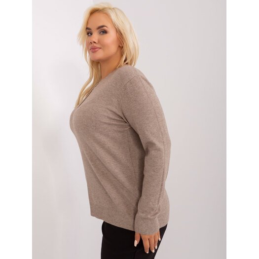 Megztinis-PM-SW-PM-3897.06P-tamsiai smėlio spalvos