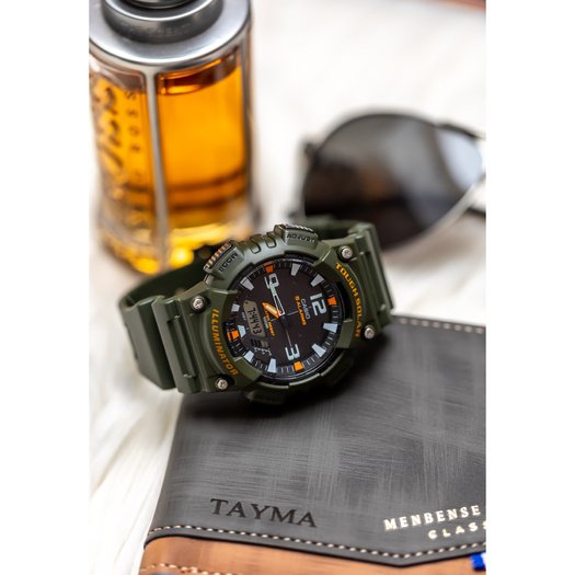 Laikrodis vyrams CASIO AQ-S810W-3AV (zd044k) - SOLAR POWERED + BOX