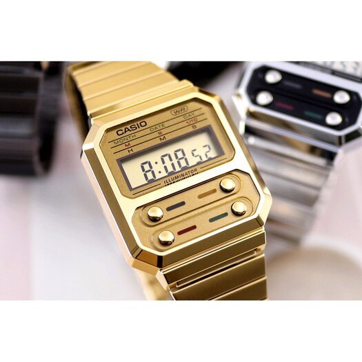 Laikrodis vyrams Casio Retro Vintage A100WEG-9AEF
