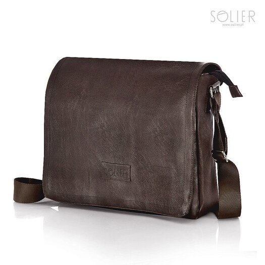 Vyriškas dokumentų krepšys Sollier S11 - Rudas