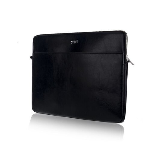 Genuine leather laptop case 15' Solier SA24A Black