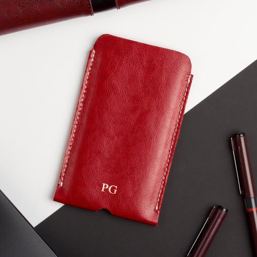 Leather case for IPhone 11 Solier SA58 red