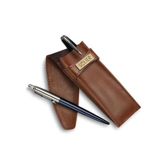 Leather men's pen case SA12 VINTAGE BROWN