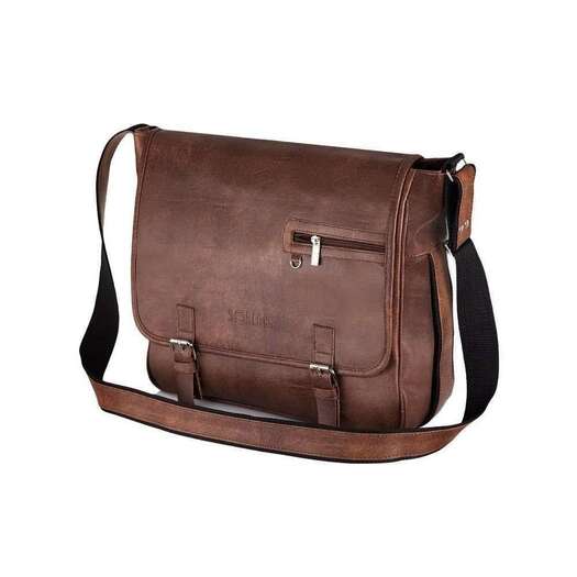 Light brown shoulder laptop bag Solier S12