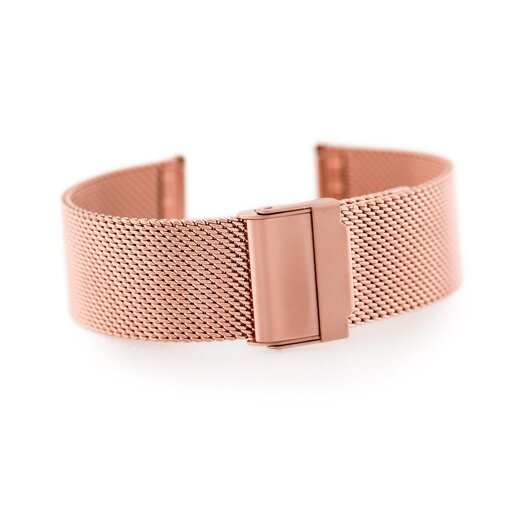 Bransoleta 302RG - siatka HQ - rosegold - 18mm