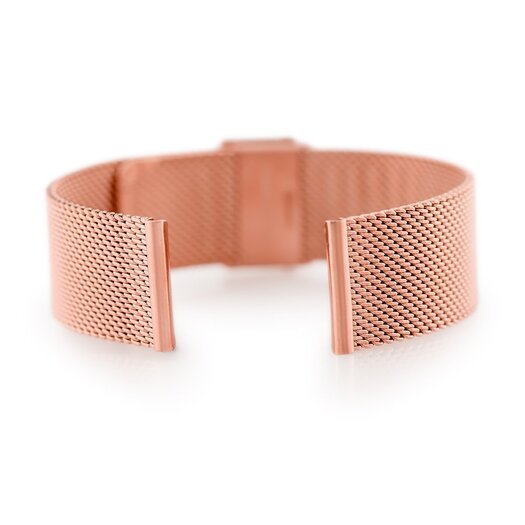 Bransoleta 302RG - siatka HQ - rosegold- 22mm