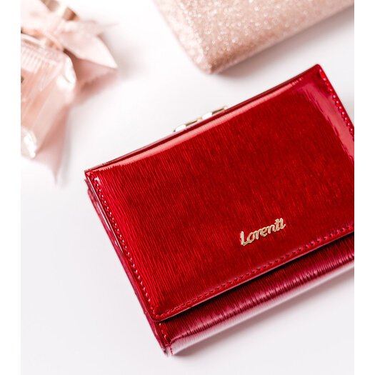 Kompaktowy portfel damski z portmonetką na bigiel - Lorenti