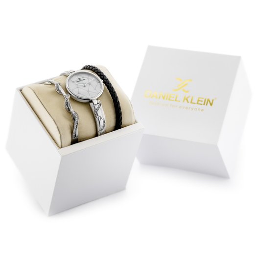 Laikrodis moterims DANIEL KLEIN DK12212-1 komplet prezentowy (zl512a)