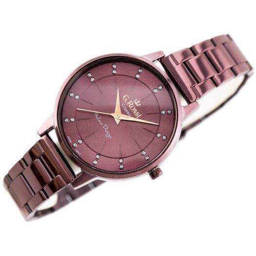 Laikrodis moterims G. ROSSI - C11715B-2B3 (zg777d) violet + dėžutė
