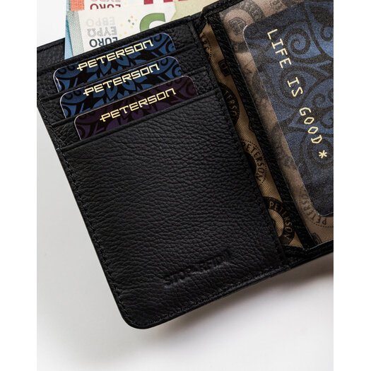 Mały skórzany portfel damski RFID - Peterson