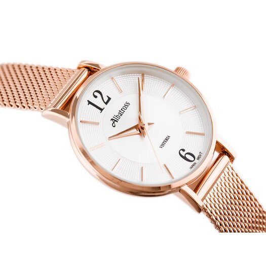 ZEGAREK DAMSKI ALBATROSS ABBC16 (za543e) rose gold / silver