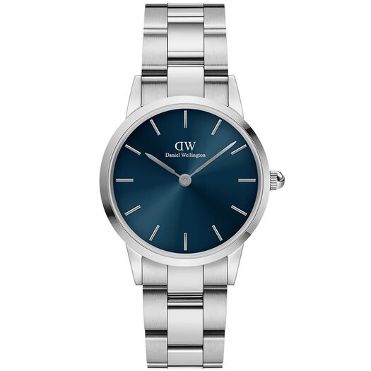 Laikrodis moterims DANIEL WELLINGTON DW00100457 Iconic Link Arctic 28mm Dark Blue (zw502c)