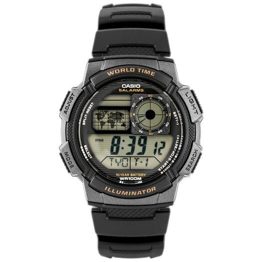 VYRIŠKAS LAIKRODIS CASIO AE-1000W 1AV (zd073a) - WORLD TIME