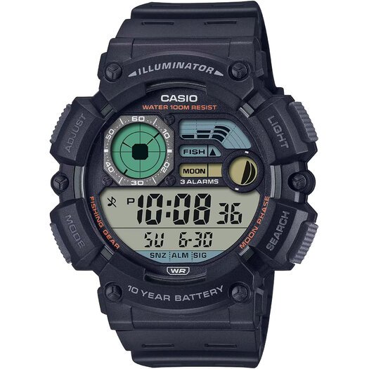 Laikrodis vyrams CASIO Digital Moonphase  WS-1500H-1A + BOX