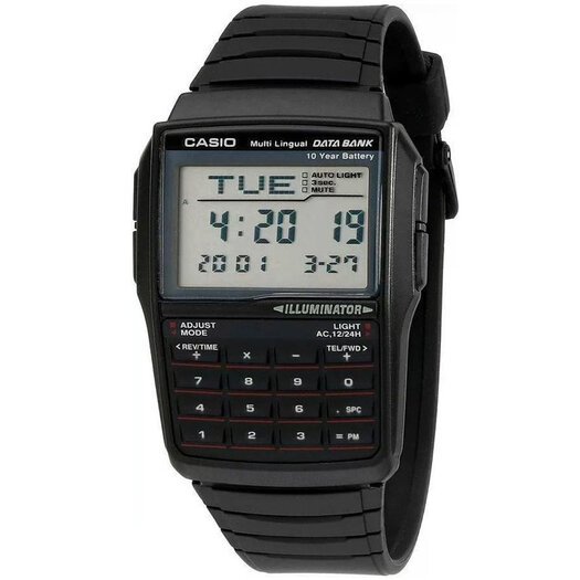Laikrodis vyrams CASIO VINTAGE DATABANK DBC-32-1A (zd162a)