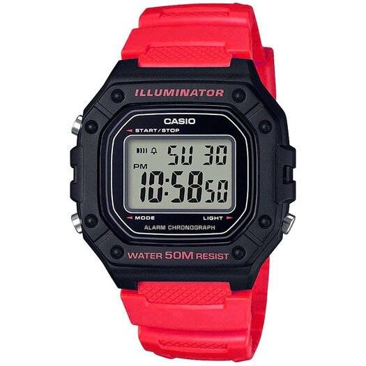 Laikrodis vyrams CASIO W-218H-4B + dėžutė