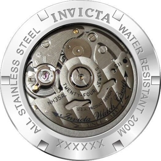 Laikrodis vyrams INVICTA PRO DIVER 24946 - WR200, koperta 40mm (zv010b)