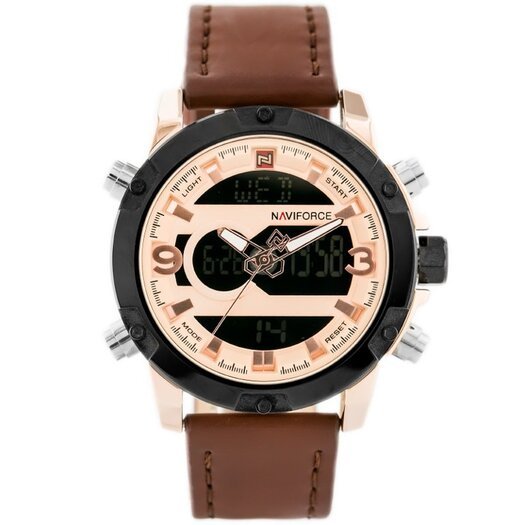 VYRIŠKAS LAIKRODIS NAVIFORCE - NF9097 (zn043e) - brown/rosegold