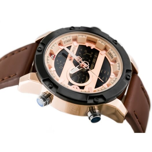 VYRIŠKAS LAIKRODIS NAVIFORCE - NF9097 (zn043e) - brown/rosegold