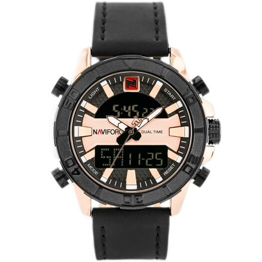 VYRIŠKAS LAIKRODIS NAVIFORCE - NF9114 (zn046d) - black/rosegold