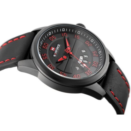 VYRIŠKAS LAIKRODIS NAVIFORCE - NF9124 (zn055e) + dėžutė - black/red