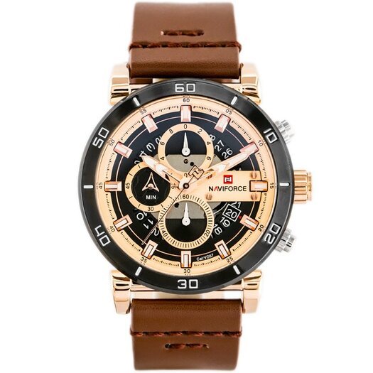 VYRIŠKAS LAIKRODIS NAVIFORCE NF9131 (zn086d) rose gold + dėžutė