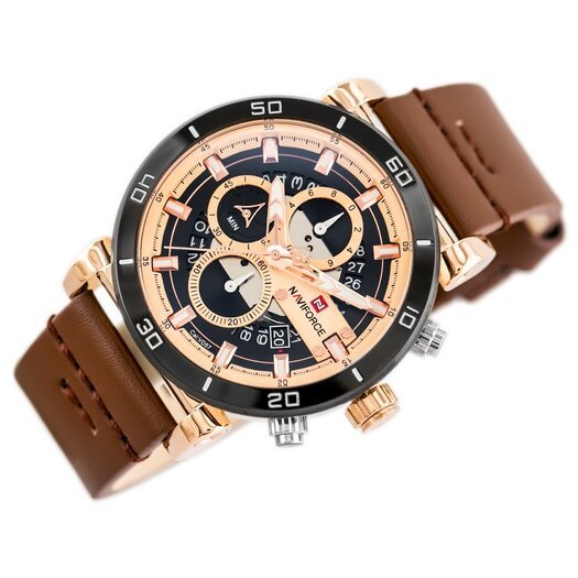 VYRIŠKAS LAIKRODIS NAVIFORCE NF9131 (zn086d) rose gold + dėžutė