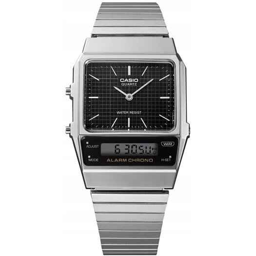 Laikrodis moterims UNISEX CASIO Vintage Dual Time AQ-800E-1ADF + dėžutė