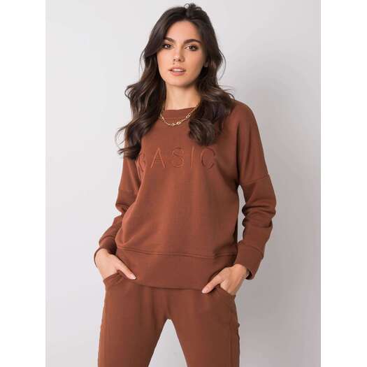 Bluza-RV-BL-6080.19-ciemny brązowy