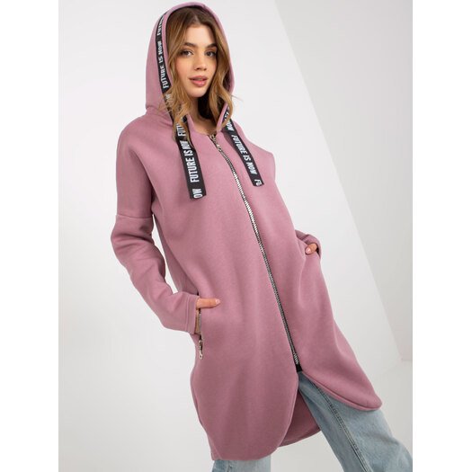 Bluza-RV-BL-6683.00P-ciemny różowy